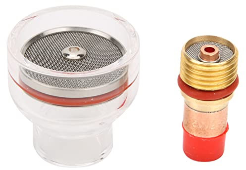 YWBL-WH WP-Brenner-Set, Wig-Schweißbrenner-Set, Wig-Brenner, Gaslinse, Spannzange, Glasbecher, Zubehör für WIG-17/18/26 (1,6 mm), Wig-Schweißgeräte (3.2mm)