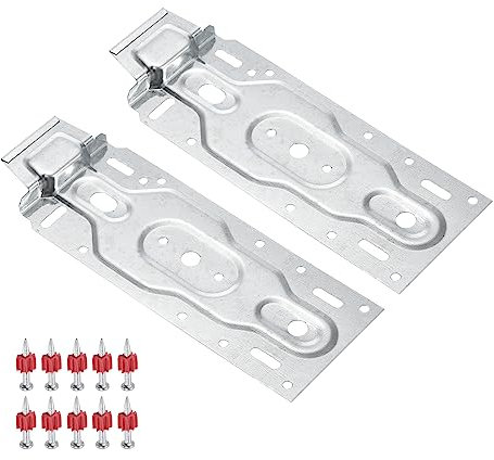 PATIKIL Air Conditioner Wall Mount Bracket, 1 Pair Indoor Internal Unit Universal Hanging Plate Hook Support Bracket Board Part Accessories for HVAC