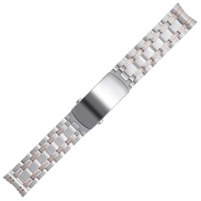 EKSIL Uhrenarmband aus 316L-Edelstahl, 20 mm, passend für Omega-Armband, Seamaster Diver, 300 m Schiebeschnalle, 20 mm, Achat