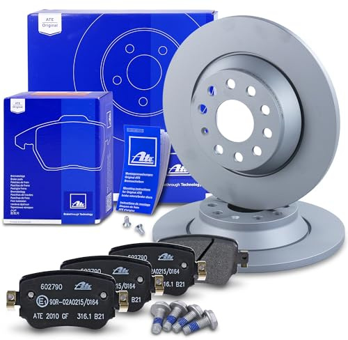 ATE Bremsenset Hinterachse inkl. Bremsscheiben hinten Ø 300 mm voll und | Kompatibel mit: AUDI Q3, SEAT ALHAMBRA, ALHAMBRA VAN, VW SHARAN