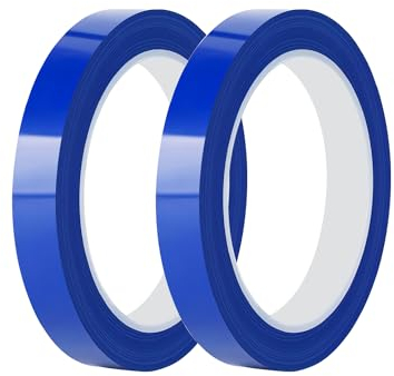 Qrity 2 Stück Isolierband Wasserdichtes Klebeband, 15mm x 66m Kabelbaum Klebeband, Klebebänder zum Basteln, Elektrisches Klebeband, Blau