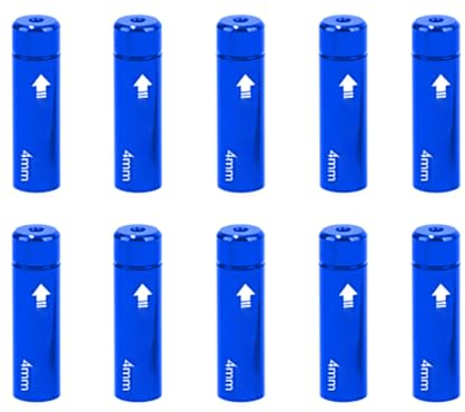 Kingke 10 Stück Bremskabel Drahtspitzenkappen Schwarze Gehäusehülsen Endkappen 4 Mm/5 Mm Für Fahrrad Umwerferschaltungen Und Bremsdraht Kabelgehäusehülsen Endkappen Schaltkabel Endkappen