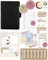 BeginnerBudget® Budget Planner Deutsch - Starterset mit Sparchallenge Budgetplaner - Sparen mit Umschlagmethode + Anleitung - Ringbuch - Binder A6 Glattleder-Style (Schwarz)