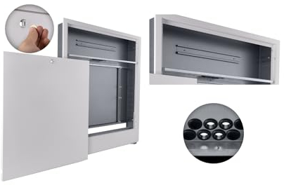 MD Technic Verteilerschrank Unterputz mit Steuerleiste Hutschiene für die Fußbodenheizung (1110 mm (bis 16 Heizkreise))