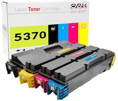 OBV TK-5370 Toner Set kompatibel zu Kyocera TK-5370K ECOSYS MA 3500 cifx Plus ECOSYS MA 3500 cix Plus ECOSYS PA 3500 cx Plus ECOSYS MA 3500 cifx 7000/5000 Seiten 1x Schwarz 1x Cyan 1x Magenta 1x Gelb
