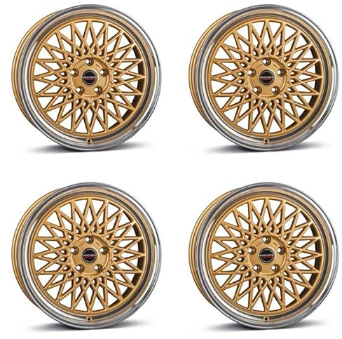 4x Borbet Felgen B 8x18 ET45 5x112 gold rim polished kompatibel mit Mercedes A B C CL CLA E EQA EQB GLA GLB GLK Marco Polo S Vito V