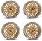 4x Borbet Felgen B 8x18 ET45 5x112 gold rim polished kompatibel mit Mercedes A B C CL CLA E EQA EQB GLA GLB GLK Marco Polo S Vito V