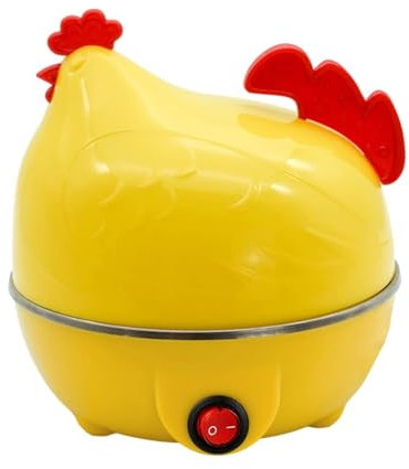 Eier-Hühner, elektrischer Eierkocher, Dampfgarer für Eier, pochierte Eier in Hühnerform, wassergetauchte Eier mit automatischer Abschaltung, Dampf-Eier R
