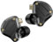 Auriculares in ear monitor KZ ZS10 Pro 2, con interruptor de sintonización de 4 niveles, multicontrolador, earphones IEM, 1DD+4BA mejorados, con cable de 2 pines para audiófilos (negro, sin micrófono)