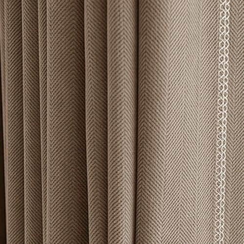 Tende per esterni, 132 x 160 cm, in ciniglia, tinta unita, per soggiorno, camera da letto, 2 pannelli lunghi