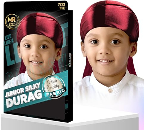 Junior Silky Durag for Kids - Wine - 7722