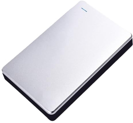 Boddceto Disque Dur Externe Mobile USB 3.0 Élevé 1 to de Stockage Disque Dur Portable pour Ordinateur Portable PC de Bureau Argent