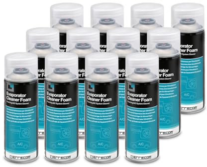 ERRECOM Evaporator Cleaner Foam, Limpiador Espumoso para Aire Acondicionado, 12 x 400mL