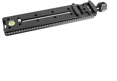GANCEI Rail Nodal Slide, 100/150/200mm Camera Bracket Mount With Quick Release Plate Clamp And Built-in Levels For Precision Tripod Photography(200mm)