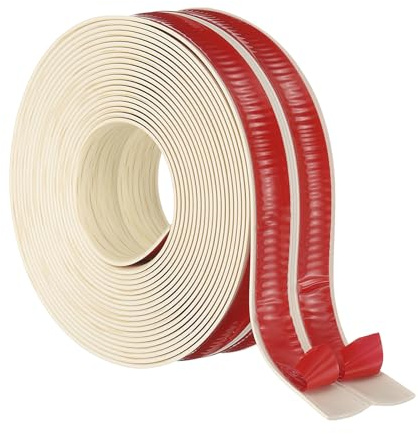 PATIKIL 6cmx6 m Wall Corner Protector Edge Protector Beige Wood Grain | Self Adhesive Wall Corner Guard Flexible Peel and Stick Molding Trim for Ceiling Countertop