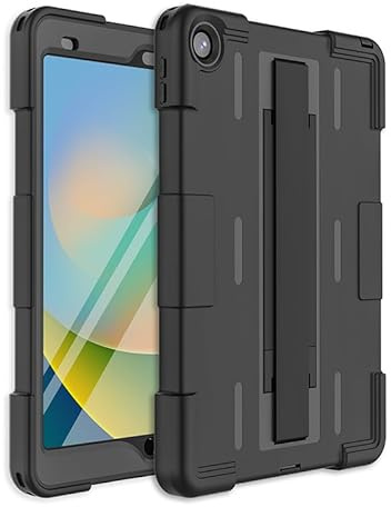Lunivop Compatible with iPad 9th/ 8th/ 7th Generation Case 10.2 (2021/2020/2019) Waterproof Dustproof with Stand/Hand Strap/Built-in Screen Protector Heavy Duty Tablet Cover