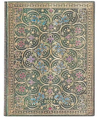 Paperblanks 12 Monate Softcover Flexis-Kalender 2024 Sternstunde | Tagesüberblick | Ultra (180 × 230 mm)