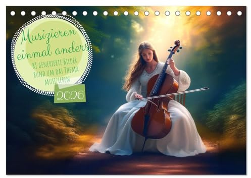 Musizieren einmal anders (Tischkalender 2026 DIN A5 quer), CALVENDO Monatskalender: Dieses Kunstwerk präsentiert eine Vielzahl von beeindruckenden, ... Weise interpretieren. (CALVENDO Orte)