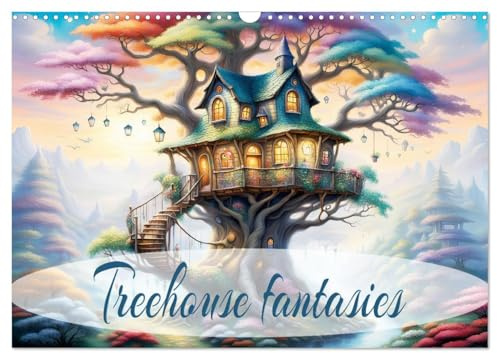 Treehouse fantasies (Wall Calendar 2026 DIN A3 Landscape), CALVENDO 12 Month Wall Calendar: Living nature as tree houses. (CALVENDO Nature)