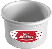 Fat Daddio's PRD-43 - Molde redondo para tartas, aluminio, color plateado