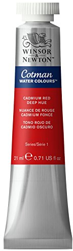 Winsor & Newton Cotman 21ml Water Colour Tube - Cadmium Red Deep Hue