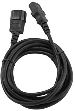 Gembird PC-189-VDE-3M - Cable de extensión de alimentación aprobado por VDE (C13 macho a C13 hembra, 3 m)