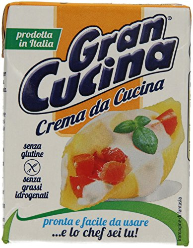Italian Gourmet Crema per Cucinare, pflanzliche Kochcreme, 1 x 200g | Ohne Palmöl, senza glutine, ideale für Saucen, Pasta e verdure, praktische, Gesamtnettogewicht 200 g + Kostenlos Polpa 400g