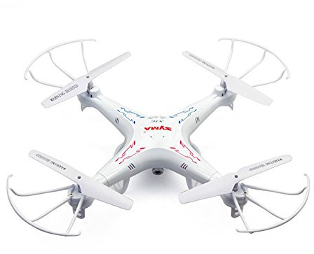 Gifts 4 All Occasions Limited SHATCHI-1378 Syma X5C Explorers 4 Channel 6 Axis Gyro RC Quadcopter Drone Helicopter Toy with Camera, White