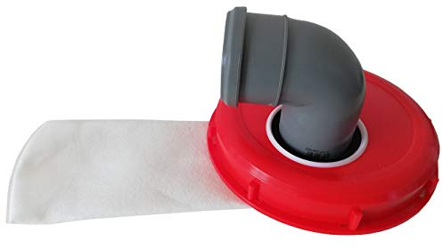 IBC NADELFILZ filter 220 lock DN75-HT-båge 87,5° för regnvattentank IBC 1000 liter – högsta kvalitet