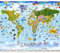 murando Fototapete selbstklebend Weltkarte für Kinder 294x210cm Foto Tapete Tapetenfolie Möbelfolie Wandverkleidung Wandtapete Motivtapeten Bildtapete Wohnzimmer Schlafzimmer 3d Effekt e-A-0102-a-a