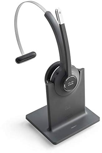Cisco Headset 561 Cuffia DECT (Digital Enhanced Cordless Telecommunications) monoaurale Wireless con Base Standard per USA e Canada, Un Anno di Garanzia Limitata (CP-HS-WL-561-S-EU=)