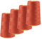 4 x 4572m Overlock-Garn Overlock-Nähgarn Oeko-Tex Polyestergarn Farbe 501 bis 540, Farbe:A524 lachsorange