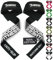 DMoose Fitness Lifting Straps - 4mm Neopren gepolsterte Handgelenksgurte für Gewichtheben & Powerlifting - Baumwollhebeband mit Silikongriff für Männer & Frauen