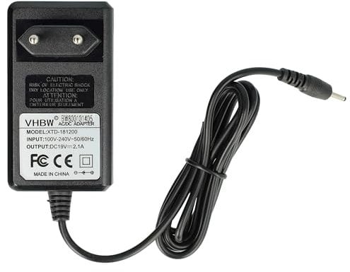 vhbw Chargeur 220V (20V, 2A) Compatible avec ASUS Eee PC 1015BX, 1015N, 1015P, 1015PD, 1015PE, 1015PED, 1015PEM Ordinateur Portable