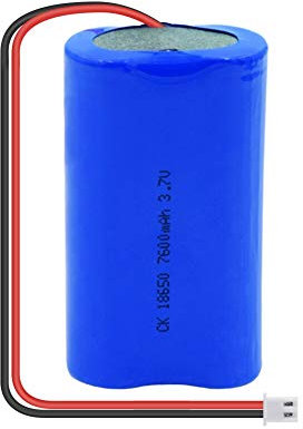 hsvgjsfa Rechargeable Battery 3.7V 7600mAh 2 * 18650 Li-ion Lithium Battery Pack Replacement Batteria With XH Plug