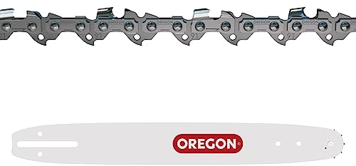 Oregon Chaîne et Guide de Tronçonneuse - Chaîne 3/8 Low Profile, 0.50 pouces (1.3mm), 56 maillons avec Guide A041 de 40cm, compatible avec Husqvarna, Dolmar, Einhell, Greenworks, Makita et autres