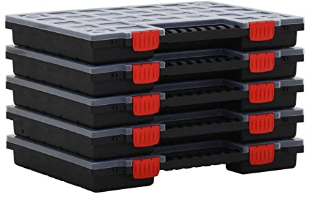vidaXL Sortimentskästen 10 Stk. 40x30x5 cm Polypropylen, Sortimentskasten, Werkzeugkoffer, Werkzeugkasten, Sortimentskoffer, Werkzeugbox