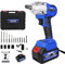 LMstarz Llave de Impacto Eléctrica de Carraca 1/2'' Pistola Quitatuercas Inalámbrica para Ruedas Heavy Duty