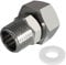 Fitvell 304 Stainless Steel Garden Hose Adapter 3/4GHT Female to 1/2NPT Male Water Pipe Connector with Washer