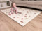 LITTLE LEMON - Stilvolle Spielmatte Moon | Extra Große Puzzlematte 180x120 cm | XL Stücke 62 cm | BPA- und Schadstofffreie Baby Krabbelmatte