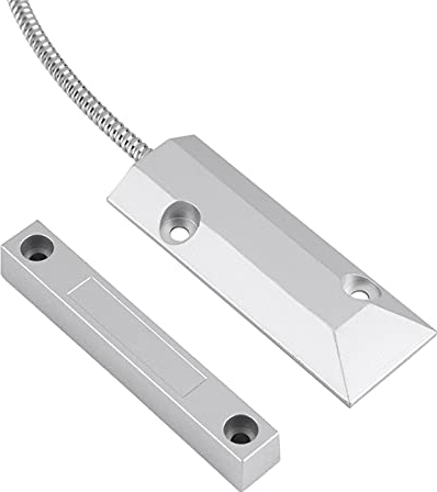 Heaveant Capteur de Porte Magnétique, Magnétiques d'alarme, Détecteur de Capteur de Contact Magnétique Alarme pour Interrupteur de Porte de Garage, Capteur NC