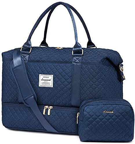 LOVEVOOK Reisetasche Sporttasche Damen Groß Handgepäck Tasche mit Kulturbeutel Weekender Travel Duffle Bag mit Schuhfach Kliniktasche Geburt Wickeltasche Wochenendtasche für Flugzeug Reise Strand