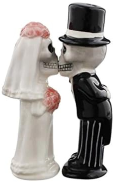 Horror-Shop Salero Y Pimentero Novios Esqueleto