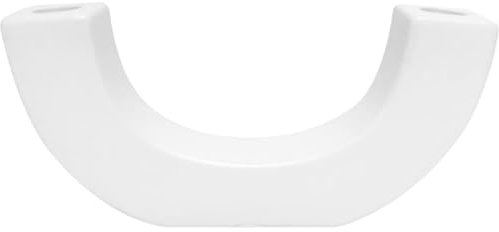 Kerzenständer Kerzenhalter Tischdeko Kerzenständer Aus Keramik Im Modernen Nordischen Stil, U-förmiger Tischdekoration, Kerzenhalter Für Heimdekoration, Hochzeit Hochzeit Esszimmer (Color : White, S