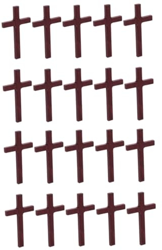 LIFKOME Kleines Holzkreuz Kreuz-ornamente Fest Christliches Holz Katholisches Holz Handwerk Zimmerdeko Büro Schule