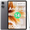 OUKITEL OT6 Android 14 Tablet 2024 - WIFI Tablet 10.1 inch 16GB+64GB/1TB, 8000mAh Big Battery,tablets with pen,80dB Dual speaker, Widevine L1, Bluetooth 5.0, 2 Years Warranty, Black