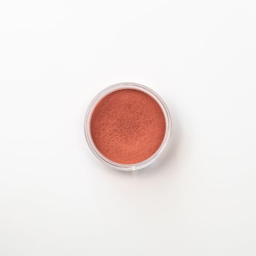 Pearls&Bubbles Cosmetics Mineralisches Rouge-Puder, Natürliche Inhaltsstoffe, Vegan, Multifunktional für Wangen und Lidschatten (Flame)