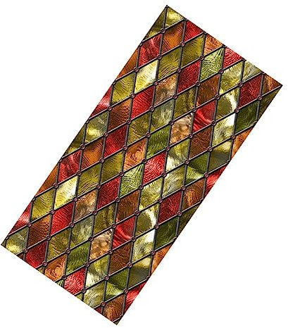 Alipis Window Privacy Film Static Cling 58cm x 120cm Decorative Sun Blocking Vinyl Coverings Non-Adhesive Privacy Sticker for Home and Office Window Protection