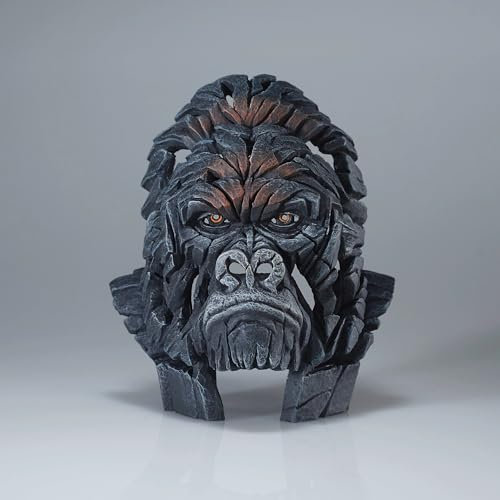 Enesco Edge Sculpture Gorilla-Büste Miniaturfigur, 13 cm, Mehrfarbig