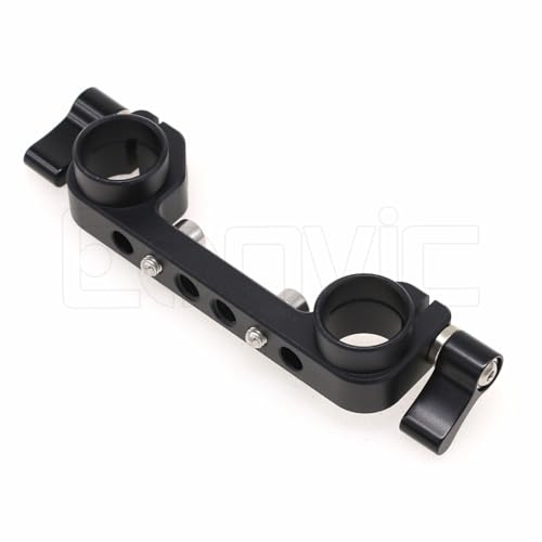 Eonvic Morsetto a doppia asta da 15 mm per piastra posteriore batteria V Lock (morsetto a doppia asta da 15 mm)